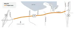 Forest Lake detours begin as MnDOT undertakes $17M Highway 97 reconstruction project