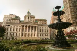 Park by Brooklyn Borough Hall could get big upgrades if judges give up parking spots